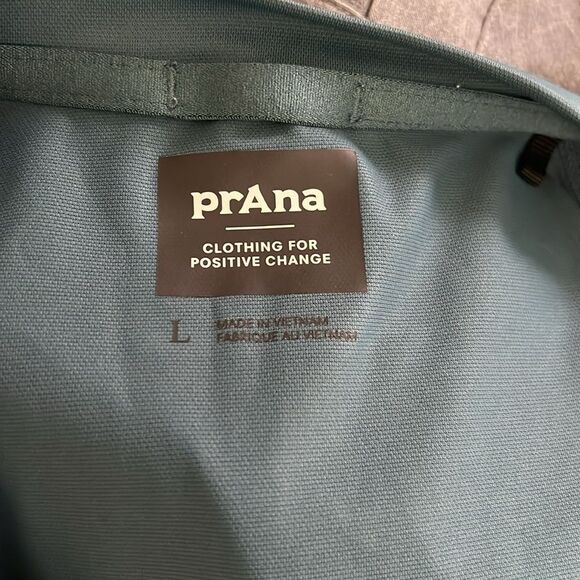 Prana Men's Teal Workout Sun Swim Shirt Large - Picture 10 of 11